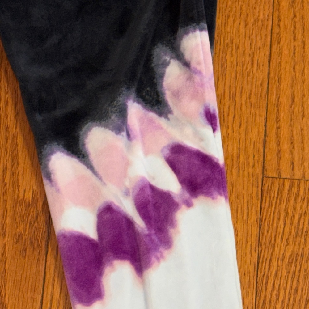 Justice Black and Purple Tie-Dye Joggers - Picture 7 of 7
